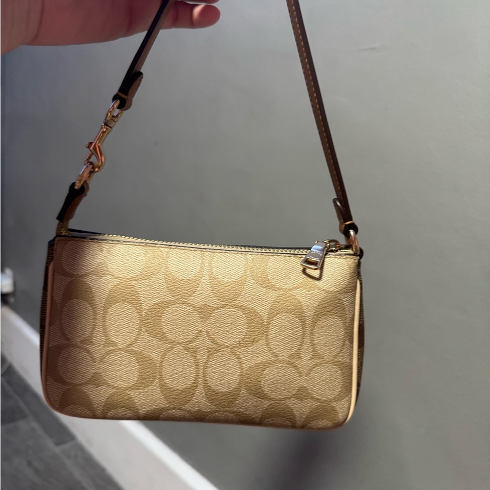 Coach Tan Signature Shoulder Bag - Picture 2 of 2